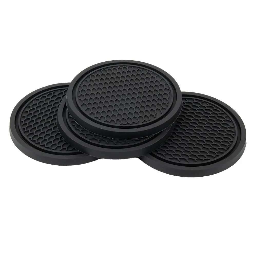 Tablet Accessories For Car - 4pcs รถ Coaster ซิลิโคนกันลื่นสําหรับถ้วยน้ํารถยนต์ Auto ภายใน