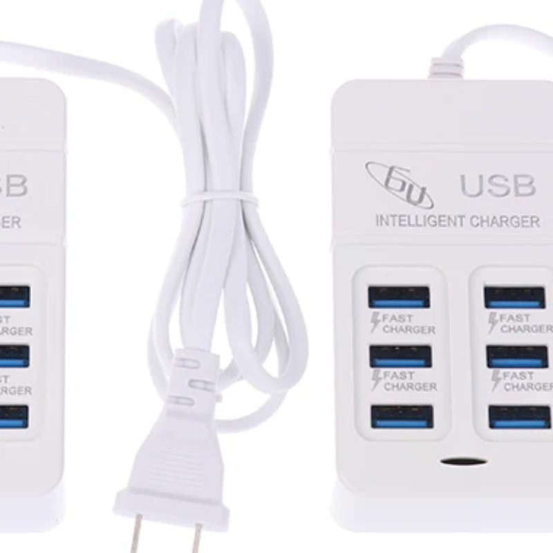 Usb Hub Type C - อะแดปเตอร์ชาร์จ USB แบบหลายพอร์ต 6 ช่อง 1