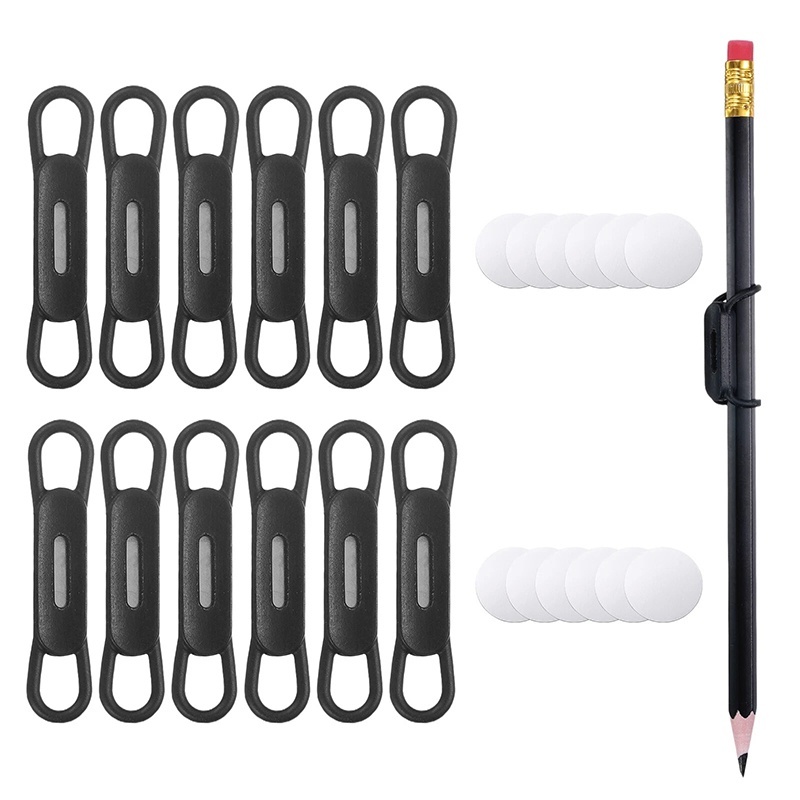 Tablet Pencil Accessories - ที่วางปากกาแม่เหล็ก คลิปหนีบปากกาสำหรับแท็บเล็ต อุปกรณ์อเนกประสงค์ ปรับระดับได้ ที่วางปากกาซิลิโคน สำหรับจัดระเบียบอุปกรณ์สำนักงานและโรงเรียน