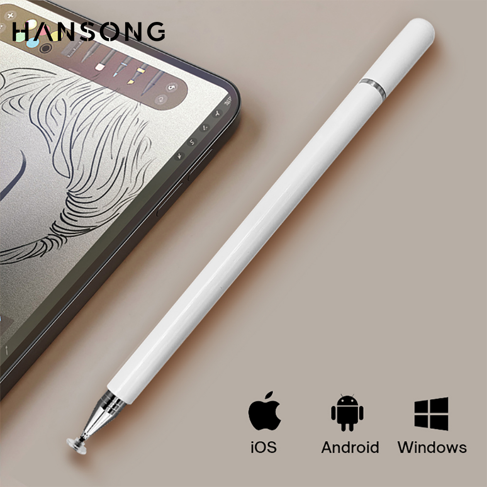 Samsung Tablet Drawing Accessories - ปากกาสไตลัสสำหรับวาดภาพอเนกประสงค์สำหรับแอนดรอยด์ ไอโอเอส ทัชเพ็นสำหรับไอแพด ไอโฟน ซัมซุง เสี่ยวมี่แท็บเล็ตสมาร์ทโฟนอุปกรณ์เสริมดินสอ