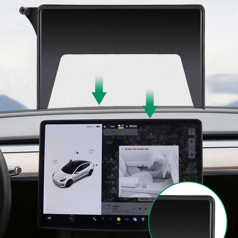 Tesla Tablet Accessories - ฐานวางโทรศัพท์ในรถยนต์สำหรับ Tesla Model3/Y ที่ยึดโทรศัพท์ในรถยนต์ ที่ยึดหน้าจอ Model3