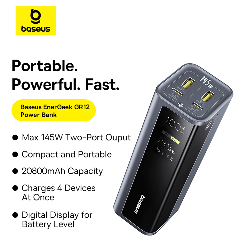 Accessories For Android Tablet - แบตสำรอง Baseus EnerGeek 145W ความจุ 20800mAh