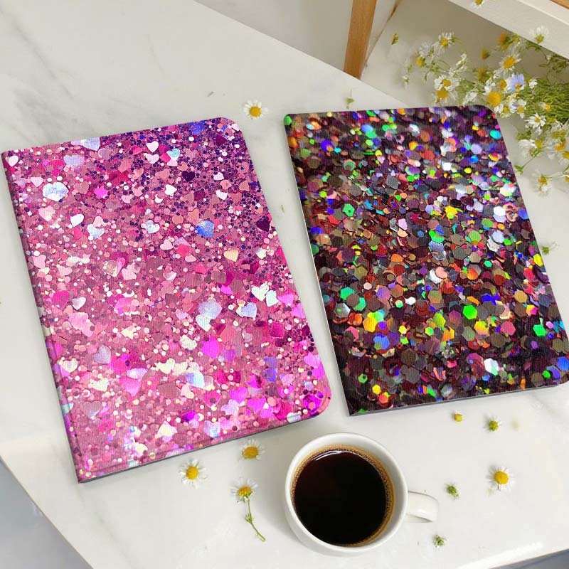 Samsung Tablet A9 Accessories - เคสแท็บเล็ตลายประกายระยิบระยับ สำหรับ Samsung Galaxy Tab A