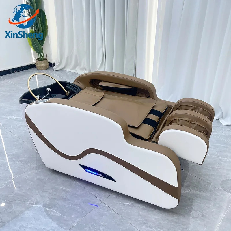 Massage Table Accessories Uk - เตียงนวดไฟฟ้ามืออาชีพ XinSheng เตียงนวดสปาสำหรับร้านเสริมสวย เตียงล้างผมและอบไอน้ำ เฟอร์นิเจอร์อัจฉริยะสำหรับร้านตัดผม