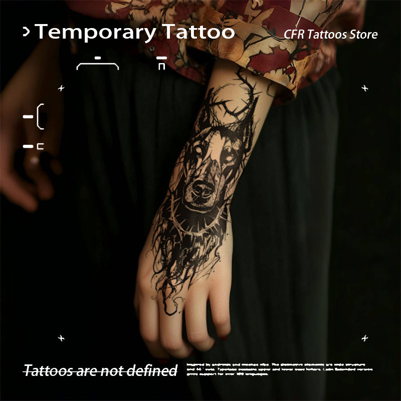 Hotwav Tablet Accessories - Evil Hellhound น้ําสมุนไพร Tattoo สติก