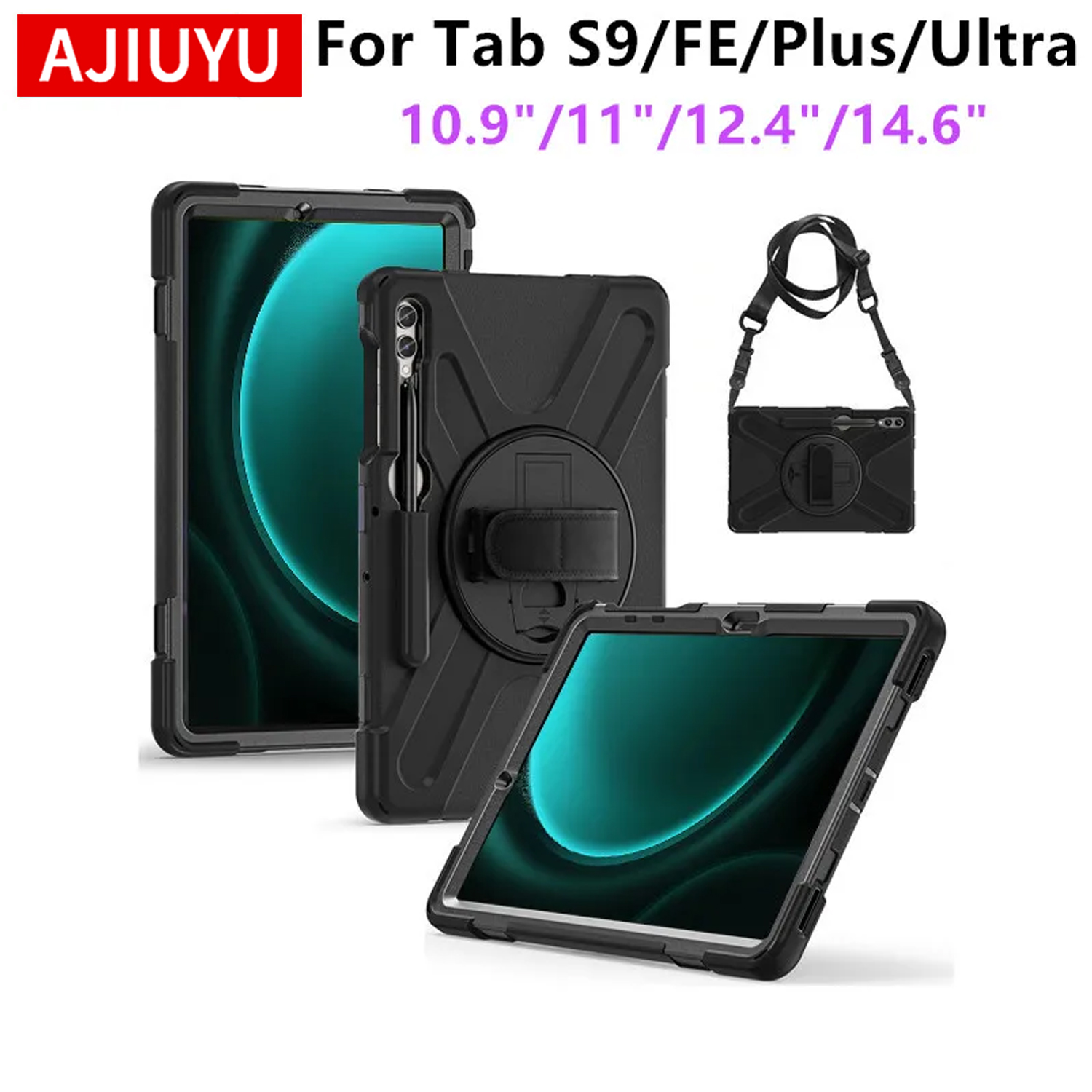 Samsung Tablet A9 Accessories - Heavy Duty กันกระแทกสําหรับ Samsung Galaxy Tab