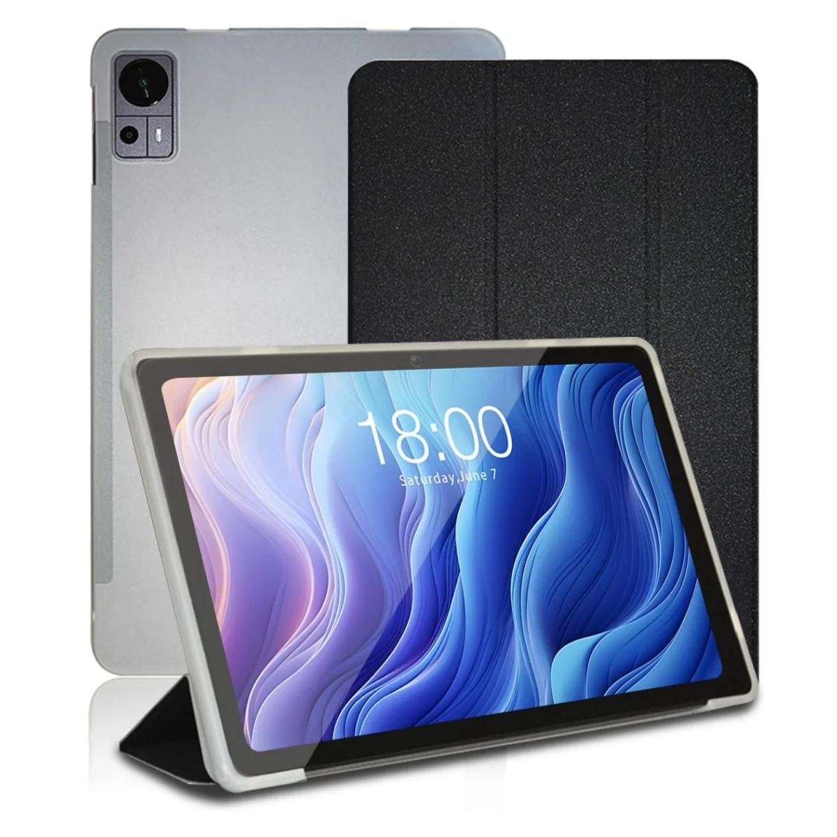 Teclast Tablet Accessories - เคสแท็บเล็ตแบบพับได้สำหรับ Teclast T60Plus T60Ai พร้อมขาตั้งแบบสามพับ ทำจากหนัง
