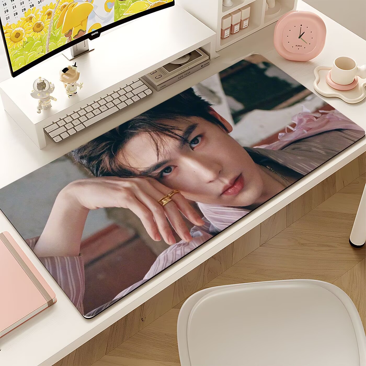 Tablet Accessory - แผ่นรองเมาส์ขนาดใหญ่ของจางหลิงเหอ, แผ่นรองคีย์บอร์ดตัวเอกชายในนวนิยายชื่อดัง, แผ่นรองกันลื่นสำหรับเล่นเกมคอมพิวเตอร์