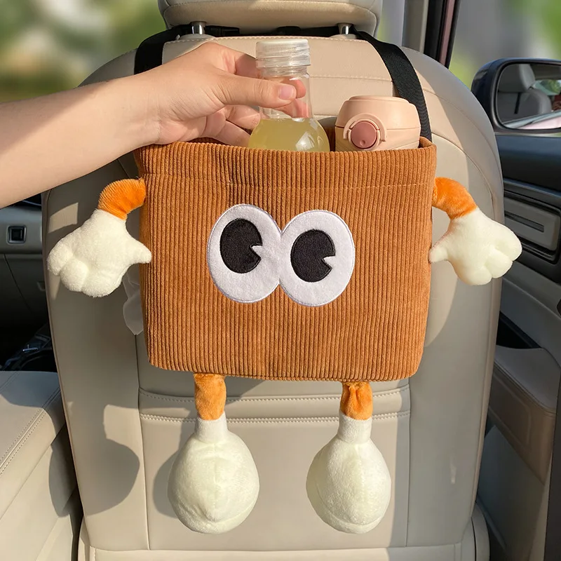 Tablet Accessories For Car - ถังขยะรถยนต์ Bin การ์ตูนร่มขวดน้ํากระเป๋าที่นั่งอัตโนมัติแขวน Organzier Backseat ถ้วยผู้ถืออุปกรณ์เสริม