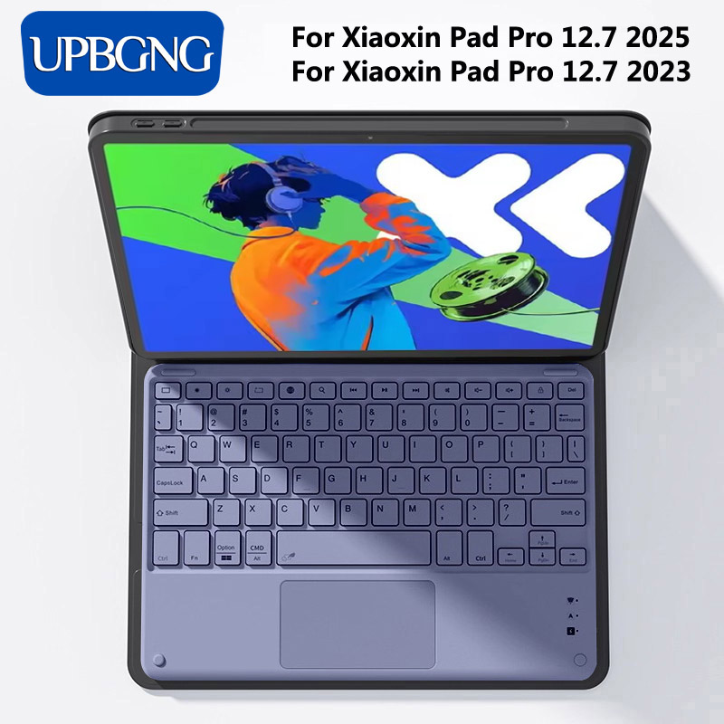 Lenovo Tablet Keyboard Accessories - แท็บเล็ตคีย์บอร์ดสําหรับXiaoxin Pad Pro 12.7 2025 แท็บเล็ตไร้สายบลูทูธคีย์บอร์ดสําหรับLenovo