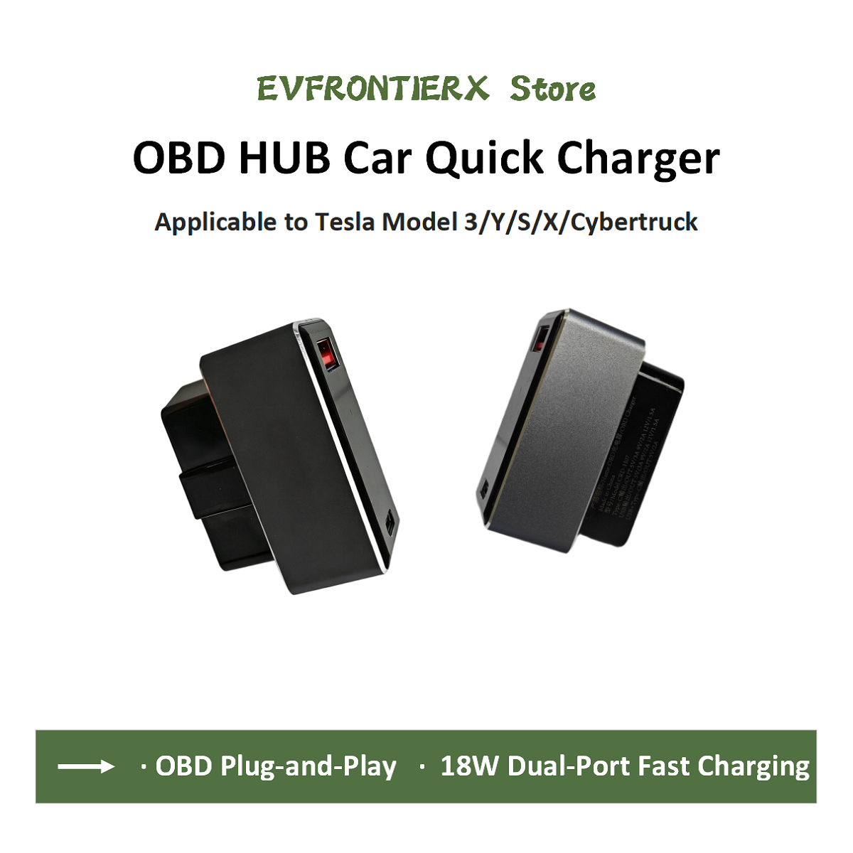 Usb Hub Type C - อะแดปเตอร์ชาร์จเร็ว OBD สำหรับรถยนต์เทสล่า รุ่น 3/Y/X/S/ไซเบอร์ทรัค รองรับ