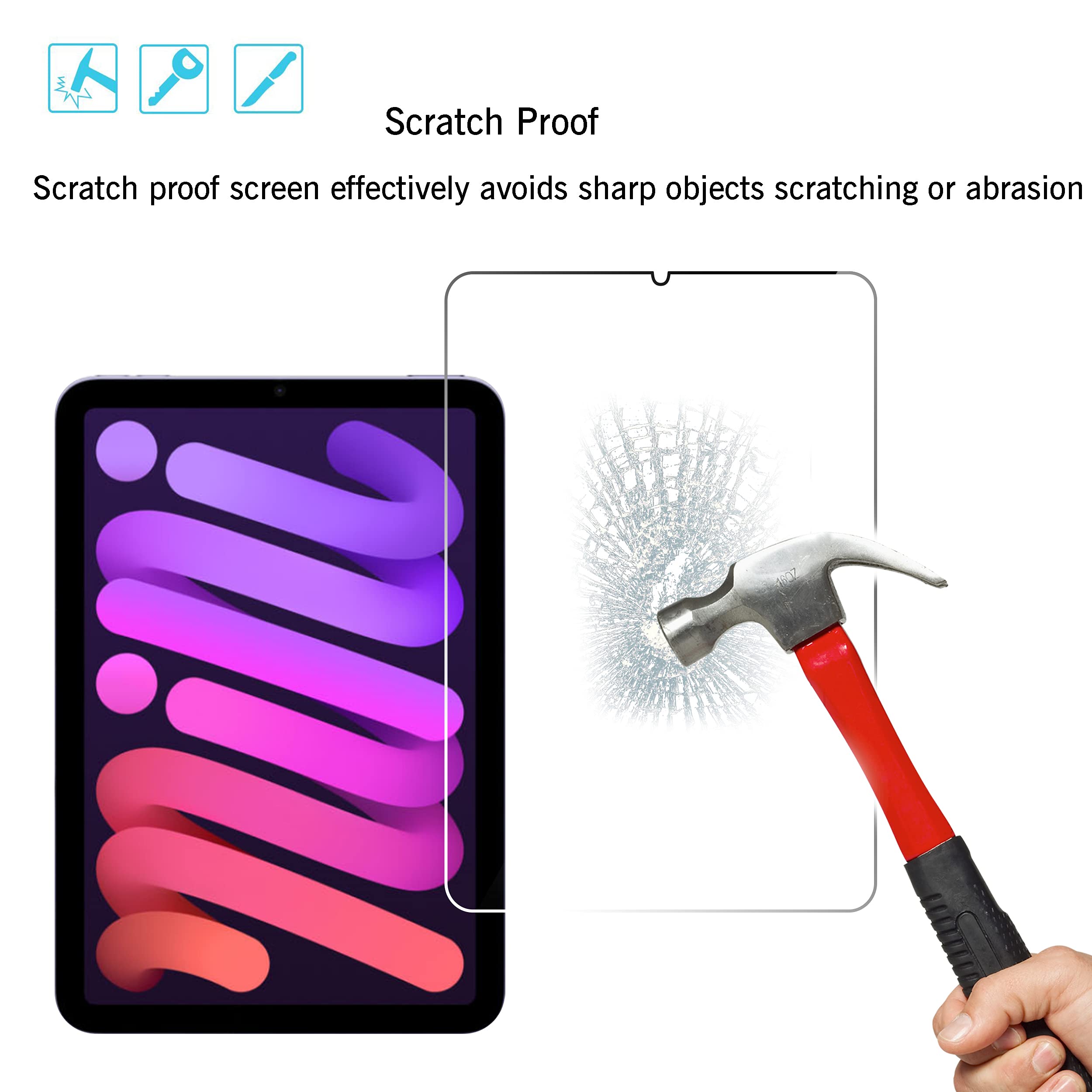 2PCSกระจกนิรภัยป้องกันหน้าจอสํ - Tablet Pc Accessories บทวิจารณ์และราคา