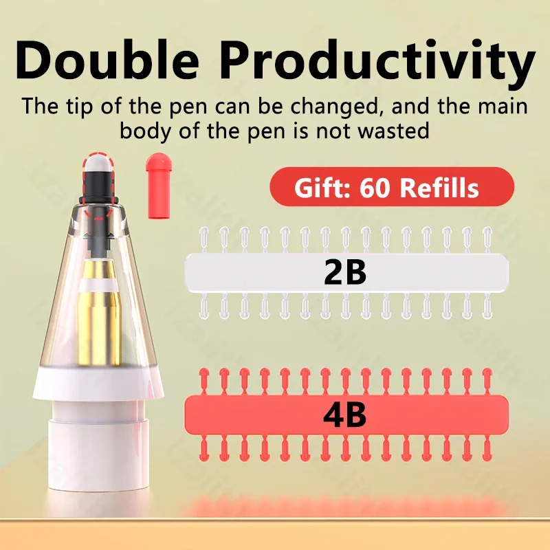 เปลี่ยนเคล็ดลับดินสอ 2B สําหรั - Tablet Pencil Accessories บทวิจารณ์และราคา