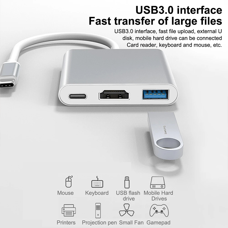 3 ใน 1 ยูเอสบี ประเภท ซี ฮับ ถ - Tablet Pc Accessories บทวิจารณ์และราคา