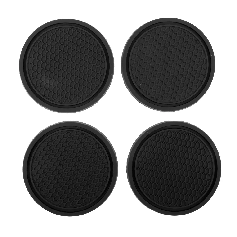 4pcs รถ Coaster ซิลิโคนกันลื่น - Tablet Accessories For Car บทวิจารณ์และราคา