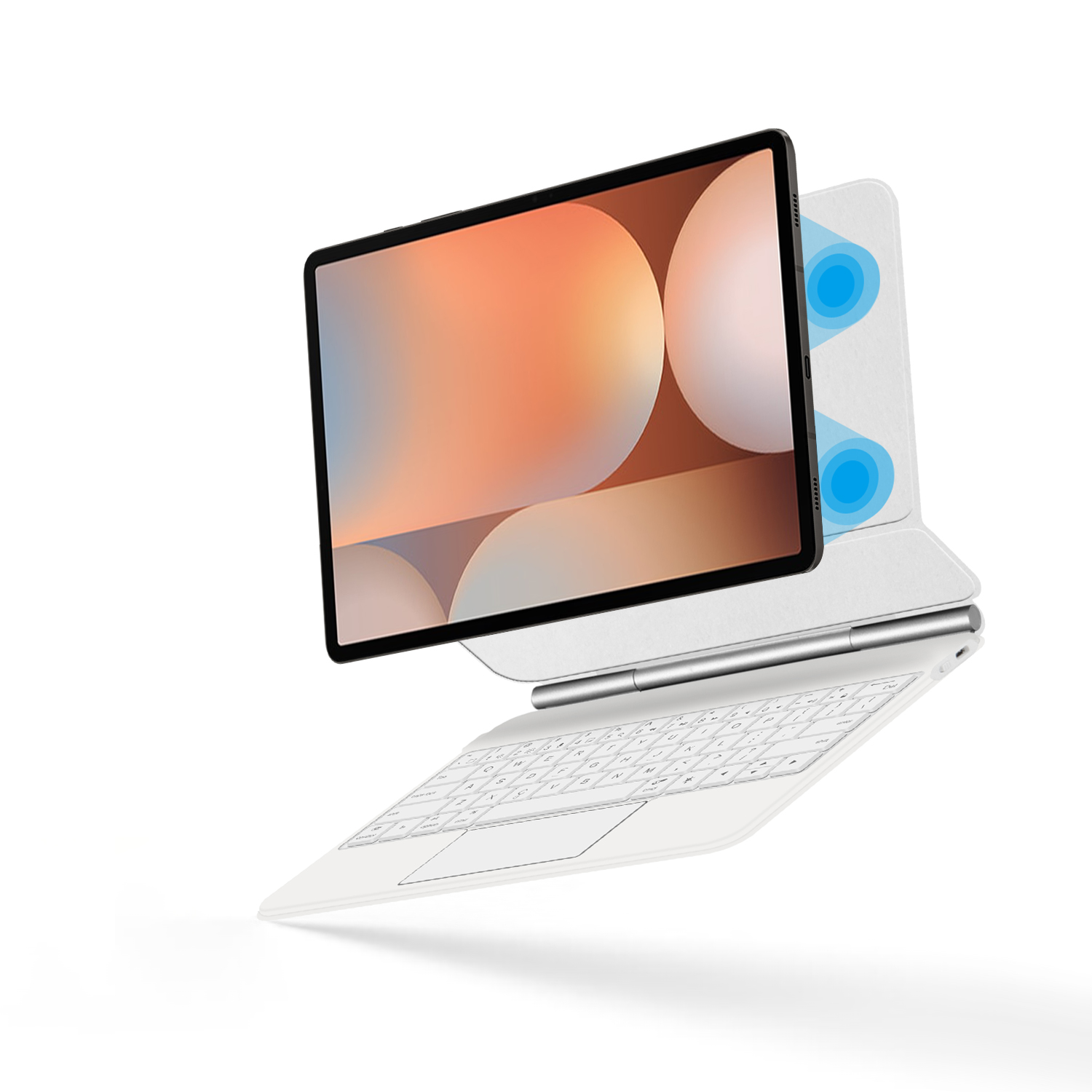เมจิกคีย์บอร์ดสำหรับซัมซุงกาแล - Samsung Tablet Keyboard Accessories บทวิจารณ์และราคา