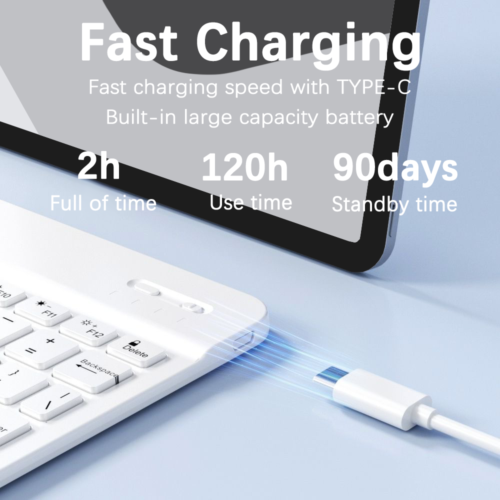 คีย์บอร์ดไร้สายที่รองรับบลูทูธ - Tablet Accessories Kit บทวิจารณ์และราคา