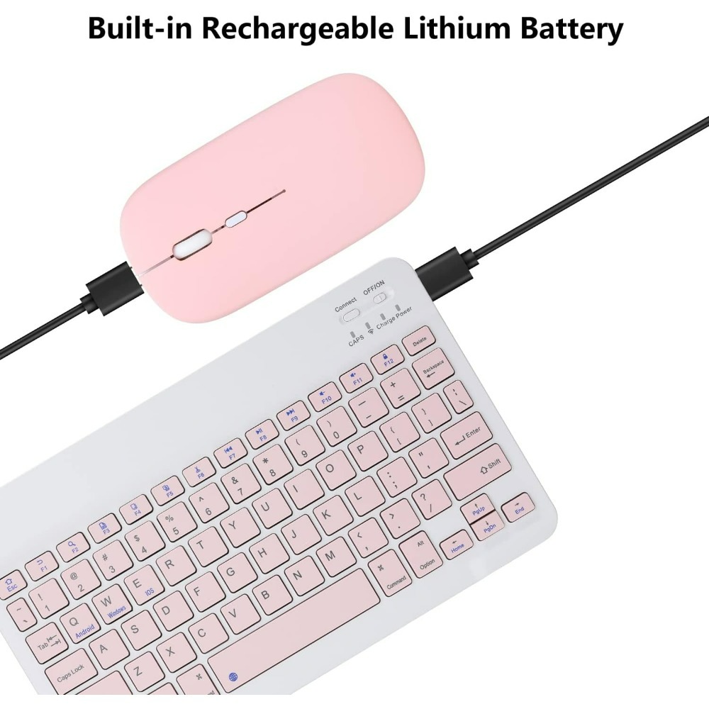 10 นิ้วคีย์บอร์ดไร้สายบลูทูธมิ - Tablet Accessories Kit บทวิจารณ์และราคา