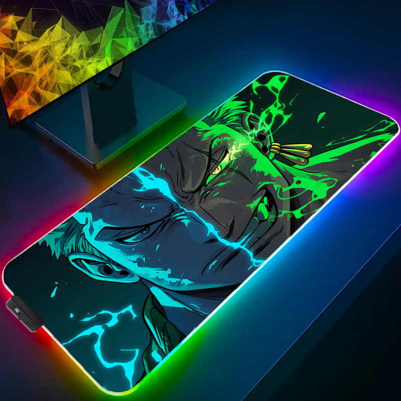 ONE PIECE Zoro Mouse Pad RGB อ - Tablet Pc Accessories บทวิจารณ์และราคา