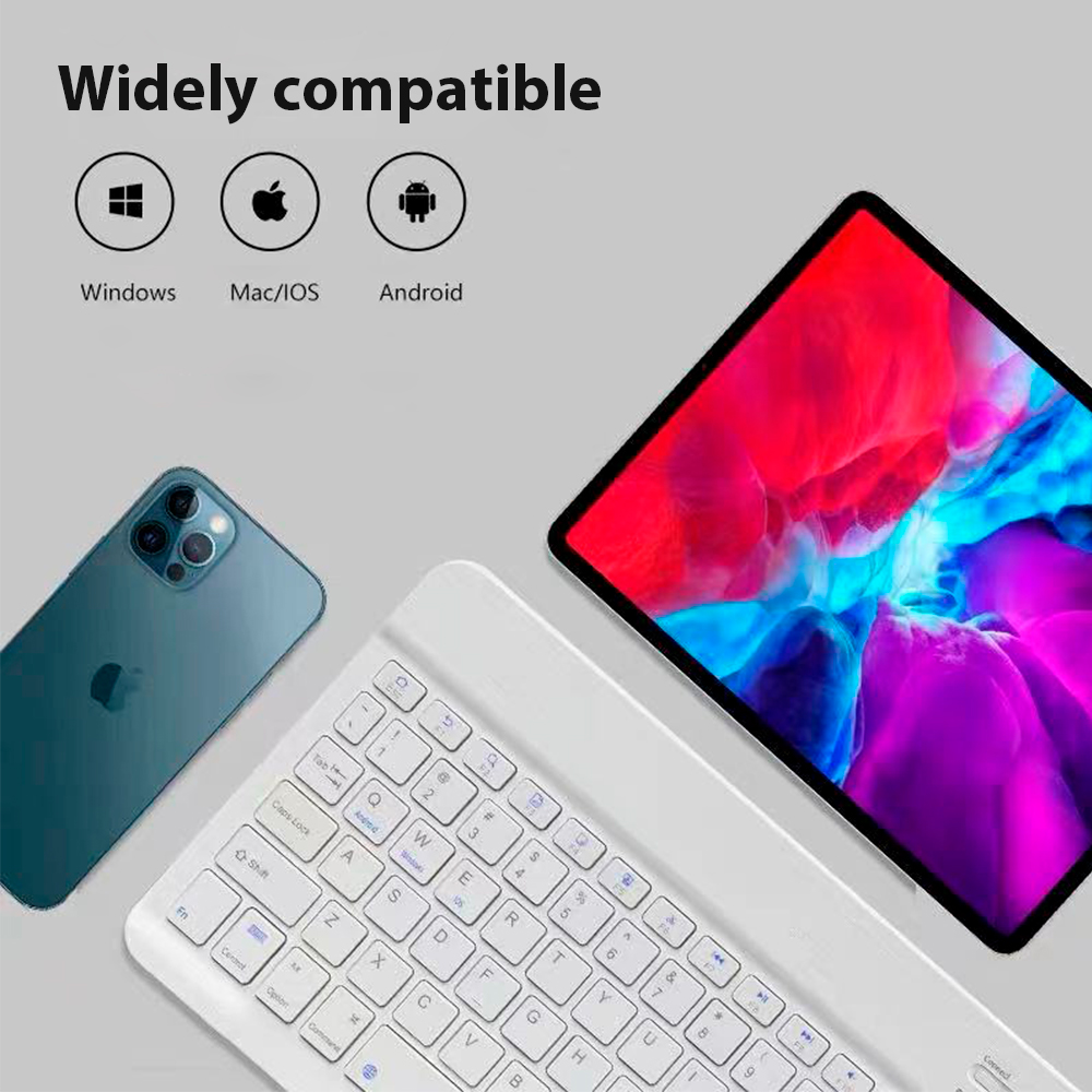 คีย์บอร์ดไร้สาย Bluetooth โทรศ - Tablet Pc Accessories บทวิจารณ์และราคา