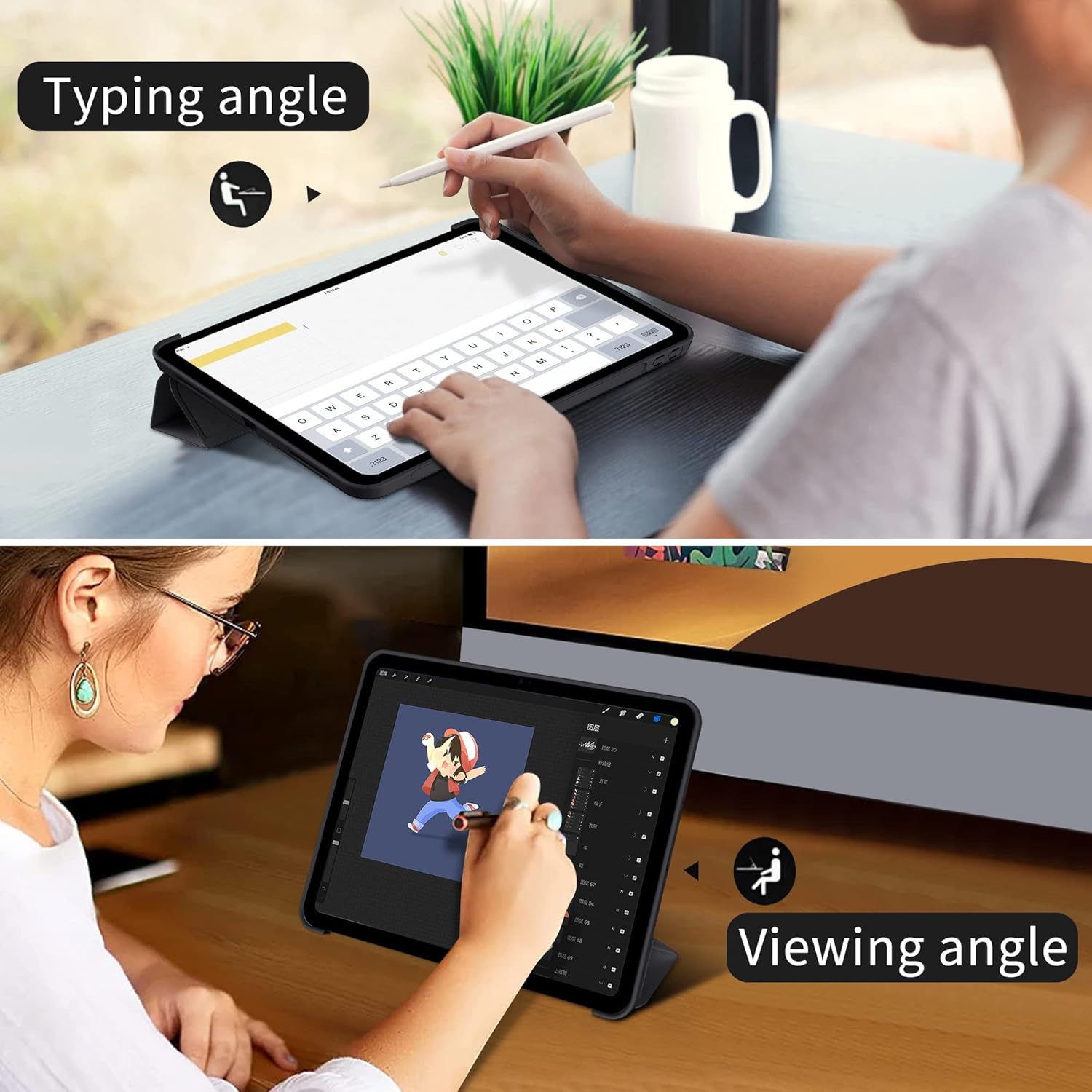 เคสแบบพับสามตอนสำหรับ Samsung  - Samsung Tablet A9 Accessories บทวิจารณ์และราคา