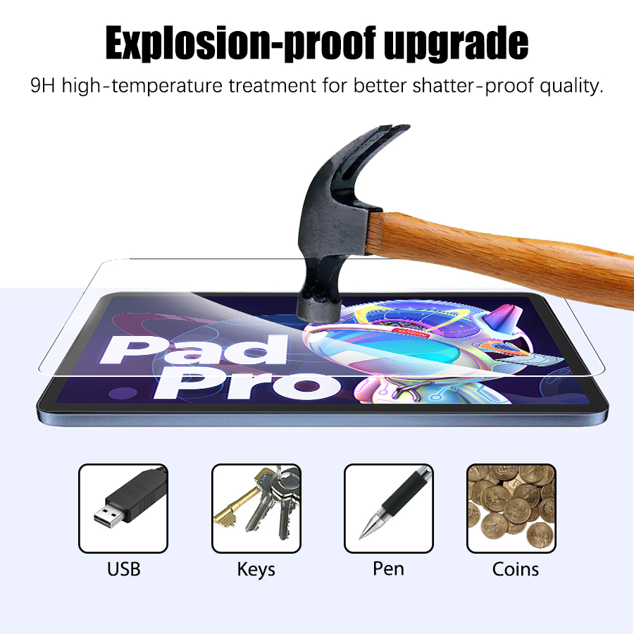 2PCS กระจกนิรภัยป้องกันหน้าจอส - Lenovo Tablet Keyboard Accessories บทวิจารณ์และราคา