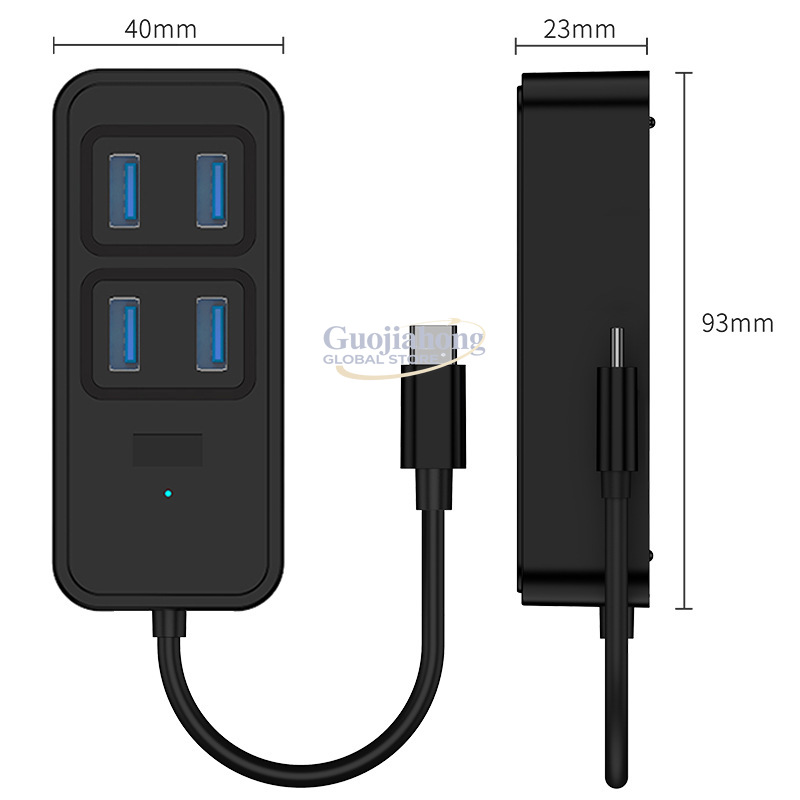 ฮับ USB3.0 แบบข้ามพรมแดน, อุปก - Usb Hub Type C บทวิจารณ์และราคา