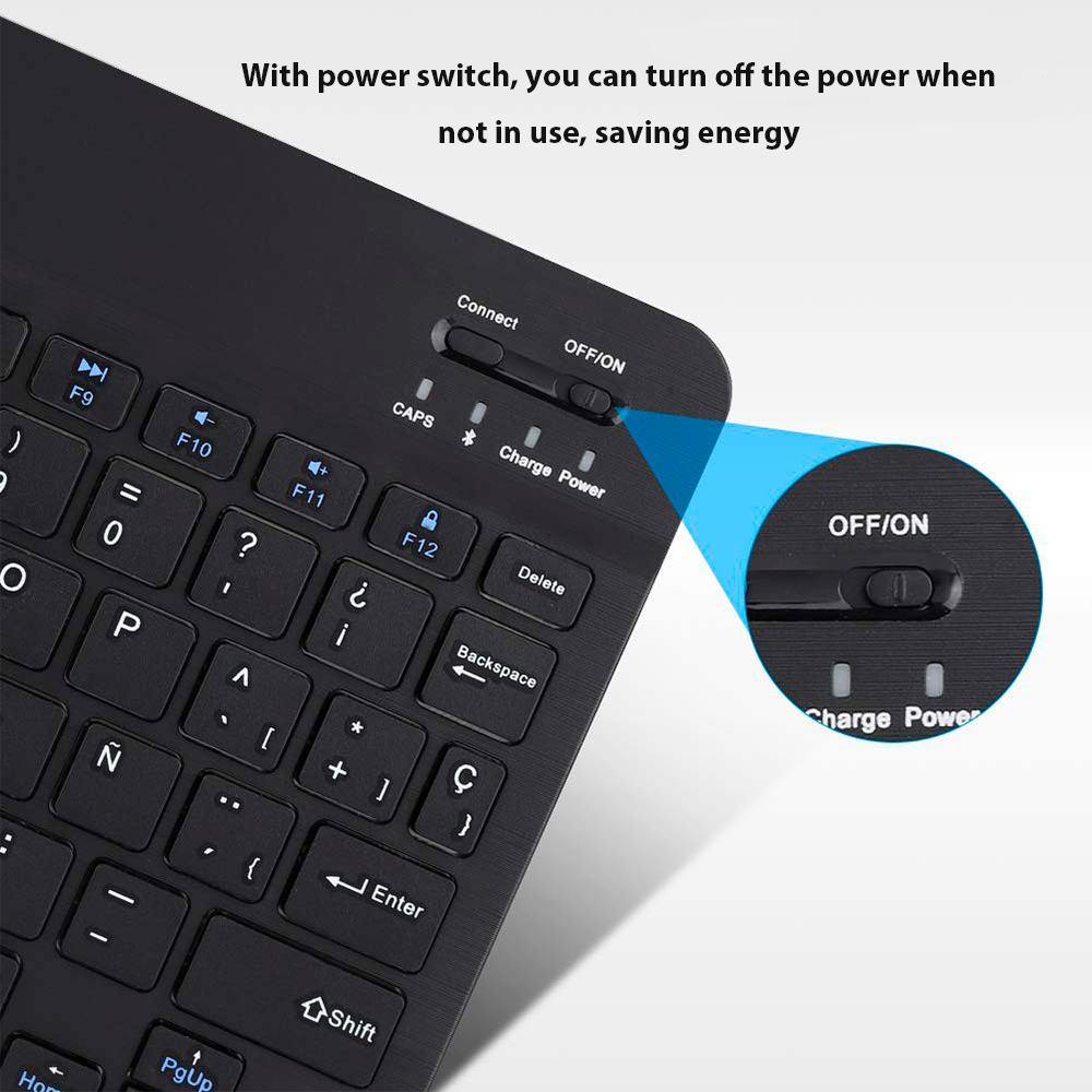 คีย์บอร์ดไร้สายบลูทูธสำหรับแอน - Tablet Pc Accessories บทวิจารณ์และราคา
