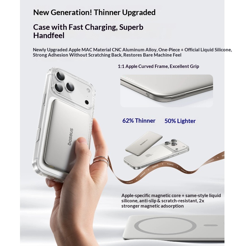 Baseus แบตเตอรี่สำรองแม่เหล็กไ - Accessories For Android Tablet บทวิจารณ์และราคา