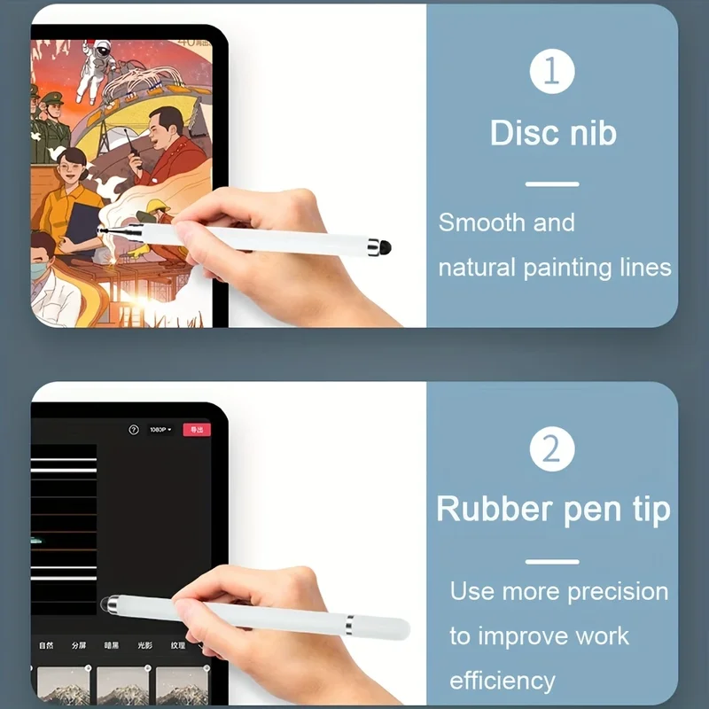 2in1 ปากกาสไตลัส Universal แท็ - Tablet Pencil Accessories บทวิจารณ์และราคา