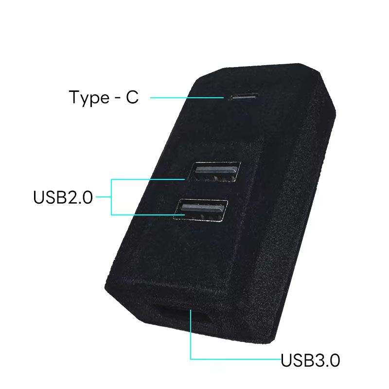 แท่นวางสำหรับกล่องถุงมือรถยนต์ - Usb Hub Type C บทวิจารณ์และราคา